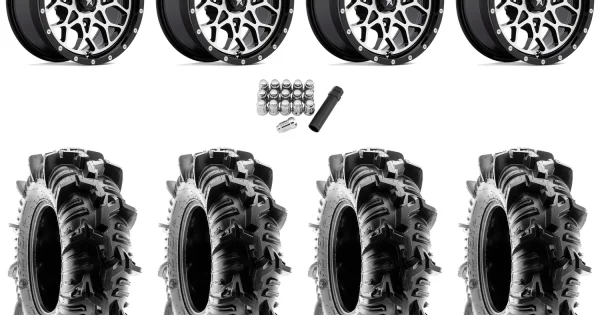 Terache Aztex XL 30x9-14 (8ply) Tires on MSA M45 Portal Machined